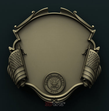 US NAVY PLAQUE 3D STL 3DWave
